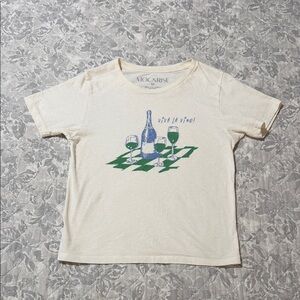 Viva La Vino Graphic Tee - Cream